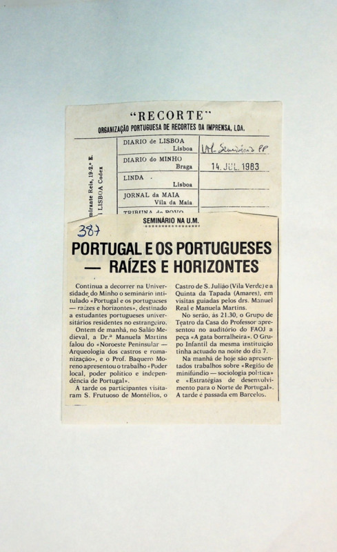  Portugal e os Portugueses - Raízes e Horizontes 