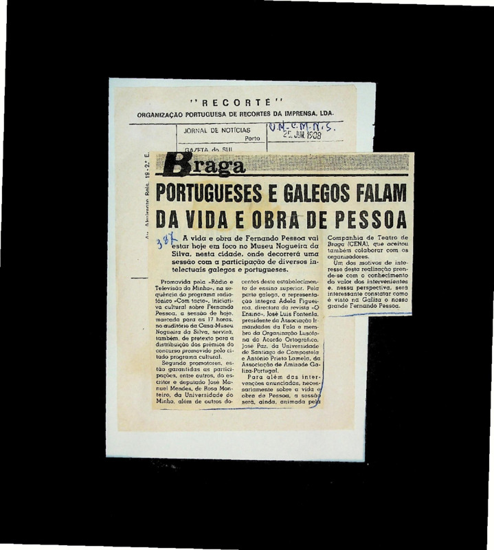  Portugueses e galegos falam da vida e obra de Pessoa 