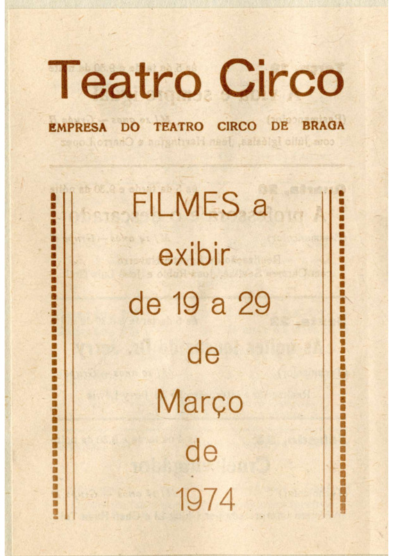  Filmes a exibir de 19 de Março a 29 de Março 
