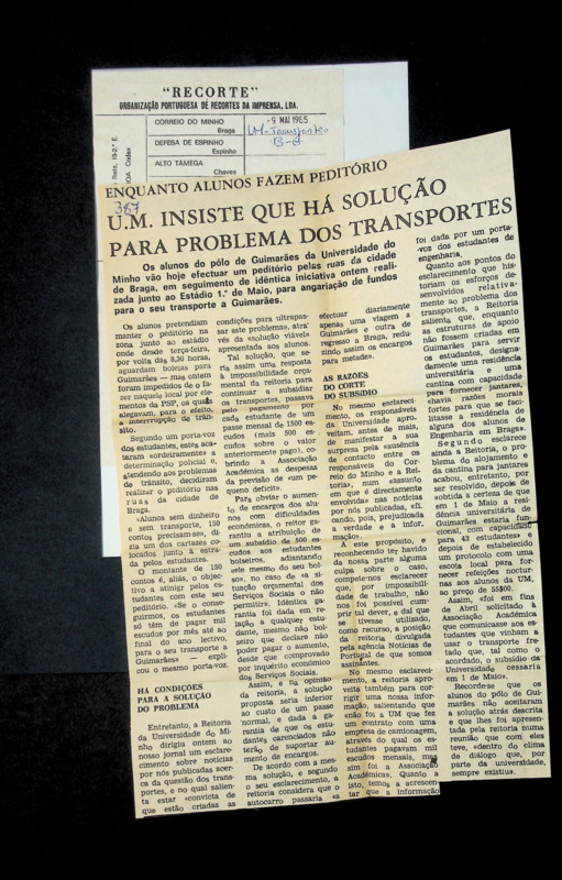  Enquanto alunos fazem peditório: U.M. insiste que há solução para problema dos transportes 