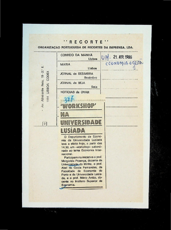  Workshop na Universidade Lusíada 