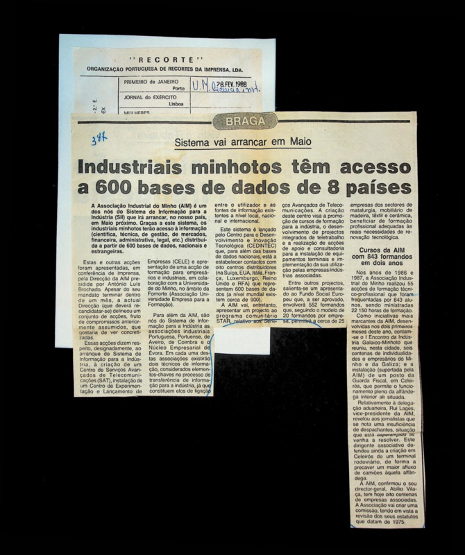  Sistema vai arrancar em Maio: industriais minhotos têm acesso a 600 bases de dados de 8 países 