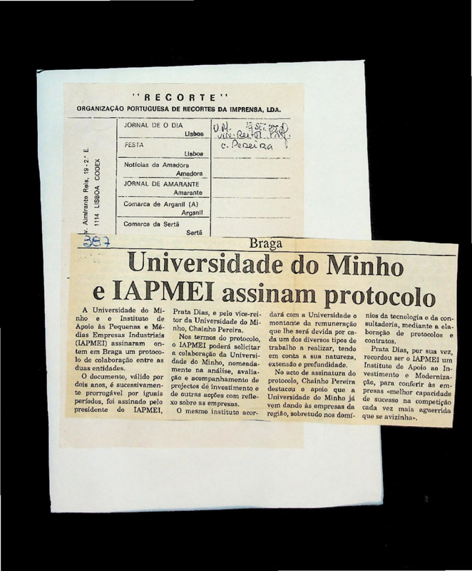  Universidade do Minho e IAPMEI assinam protocolo 