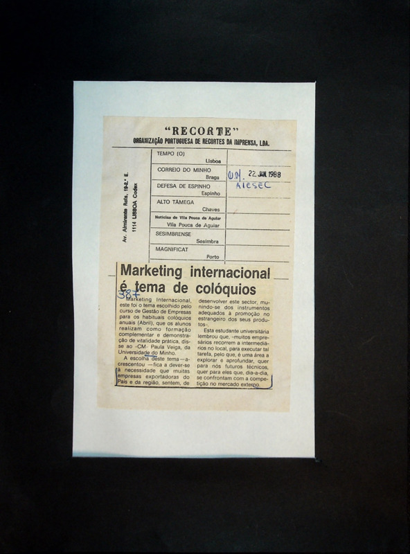  Marketing internacional é tema de colóquios 