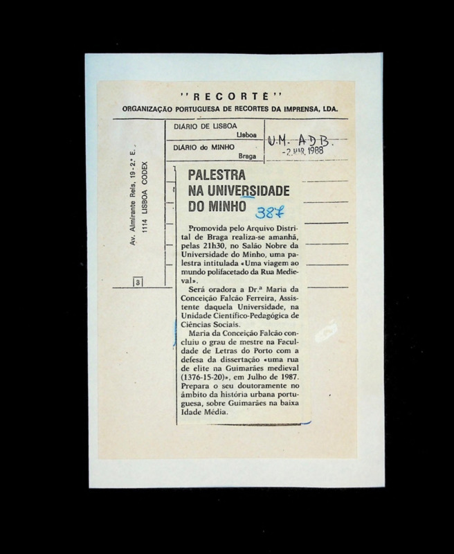  Palestra na Universidade do Minho 