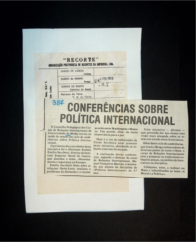  Conferências sobre política internacional 