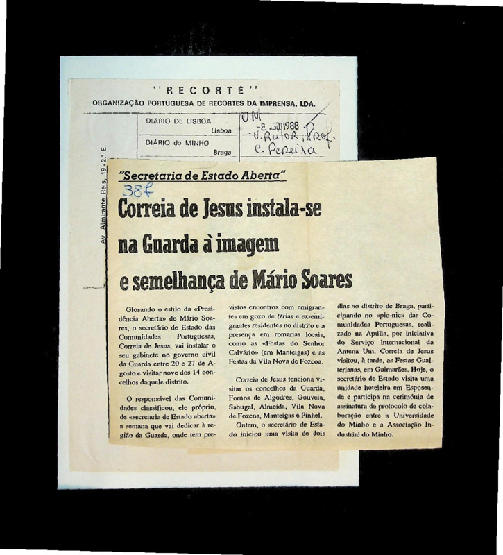  Correia de Jesus instala-se na Guarda à imagem e semelhança de Mário Soares 