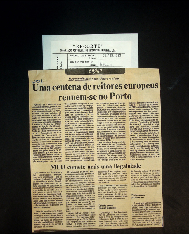  Regionalização da Universidade: uma centena de reitores europeus reunem-se no Porto 