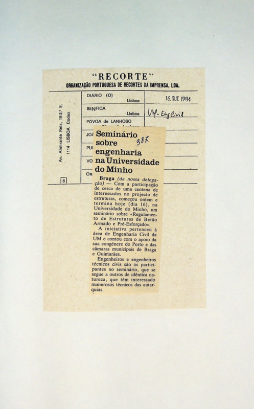  Seminário sobre engenharia na Universidade do Minho 