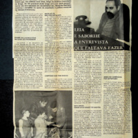 Leia e saboreie a entrevista que faltava fazer