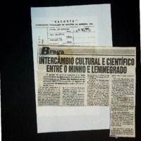 Intercâmbio cultural e científico entre o Minho e Leninegrado