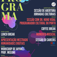 Programa das I Jornadas de Estudos Culturais