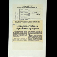 Esgalhado Valença é professor agregado