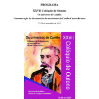 XXVII Colóquio de Outono - Os universos de Camilo